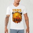 1985 Vintage Sunset Surf Truck Retro Beach Nostalgia Men's V-Neck T-Shirt