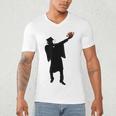 2019 Football Graduation Dab Shirt- Dabbing Graduate Men's V-Neck T-Shirt