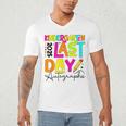 2025 Last Day Of School Autograph Kindergarten Graduation Men's V-Neck T-Shirt