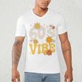 60's Vibe Vintage Nostalgia Mixtape Era 1960s Party Groovy Men's V-Neck T-Shirt