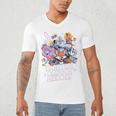 80's Cartoon Heroes Apparel For Retro Nostalgia Fans Men's V-Neck T-Shirt
