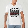 8th Grade Graduation 2026 Graduate Clapperboard Men's V-Neck T-Shirt