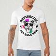 Antisocial Pit Bull Mom Pittie Introvert Dog Lover Pit Bull Men's V-Neck T-Shirt Antisocial Pit Bull Mom Pittie Introvert Dog Lover Pit Bull Men's V-Neck T-Shirt