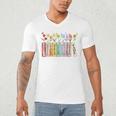 Applied Behavior Analysis Book Wildflower ABA RBT Therapist Premium Tri-Blend Men's V-Neck T-Shirt Applied Behavior Analysis Book Wildflower ABA RBT Therapist Premium Tri-Blend Men's V-Neck T-Shirt