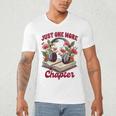 Audiobook Lover Bookish Headphones Just One More Chapter Men's V-Neck T-Shirt