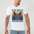Australian Cattle Dog Blue Heeler Dad Men's V-Neck T-Shirt Australian Cattle Dog Blue Heeler Dad Men's V-Neck T-Shirt