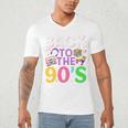 Back To The 90's Mixtape Era Nostalgia Retro 1990 90's Style Premium Tri-Blend Men's V-Neck T-Shirt