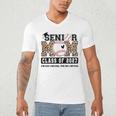 Baseball Senior Class Of 2027 Senior 2027 Graduation Women Men's V-Neck T-Shirt