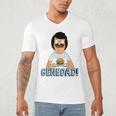 Bob's Burgers Gene Dad Portrait Men's V-Neck T-Shirt