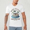 Books Helping Introvert Avoid Conversation Men's V-Neck T-Shirt Books Helping Introvert Avoid Conversation Men's V-Neck T-Shirt