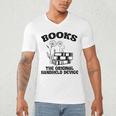 Books The Original Handheld Device Book Lover Premium Men's V-Neck T-Shirt