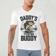 Boy Daddy Fishing Buddy Matching Fishing Bass Fishing Men's V-Neck T-Shirt