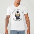 Boys Girls Preschool Graduate Sloth Graduation Cap Men's V-Neck T-Shirt