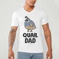 California Quail Bird Dad Quail Dad Men's V-Neck T-Shirt