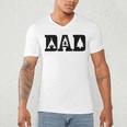 Camping Dad Father's Day Outdoor Bushcraft Camper Men's V-Neck T-Shirt