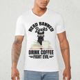 Cat I Read Banned Books Shirt Bookworm Avid Reader For Men Women Kids Men's V-Neck T-Shirt