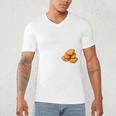 Chicken Nugget Saying Introvert Nuggie Foodie Food Men's V-Neck T-Shirt