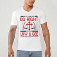 Christian Lawyer Attorney Law Student Graduation Exam Men's V-Neck T-Shirt