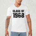Class Of 1968 High School College Graduation Reunion Men's V-Neck T-Shirt
