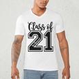 Class Of 2021 Senior 21 Cool Graduation Men's V-Neck T-Shirt