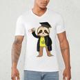 Class Of 2022 Sloth Graduation Masters College High School Men's V-Neck T-Shirt