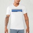 Class Of 2023 Senior Retro 2023 Grad Graduate Graduation Men's V-Neck T-Shirt