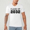 Class Of 2032 Future Graduation Vintage T-Shirt Men's V-Neck T-Shirt