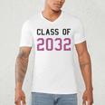 Class Of 2032 Graduation T-Shirts Men's V-Neck T-Shirt