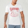 Clifford The Big Red Dog Reading Club Est 1988 Kids Books Men's V-Neck T-Shirt Clifford The Big Red Dog Reading Club Est 1988 Kids Books Men's V-Neck T-Shirt