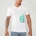 College Grad Class Of 2027 Graduation Men's V-Neck T-Shirt