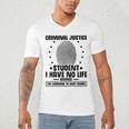 Criminal Justice School Degree Graduation Day Student Men's V-Neck T-Shirt