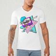 Dabbing Cassette Tape 70s 80s 80s Outfit Nostalgia Men's V-Neck T-Shirt Dabbing Cassette Tape 70s 80s 80s Outfit Nostalgia Men's V-Neck T-Shirt