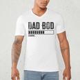 Dad BOD Loading 2024 Dad Fathers Day Baby Announcement Men's V-Neck T-Shirt
