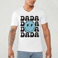 Dada One Happy Dude 1st Birthday Family Matching Men's V-Neck T-Shirt Dada One Happy Dude 1st Birthday Family Matching Men's V-Neck T-Shirt