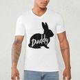 Daddy Bunny Rabbit Father Dad Easter Men's V-Neck T-Shirt Daddy Bunny Rabbit Father Dad Easter Men's V-Neck T-Shirt