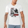 Daddysaurus T-Rex Dad Dinosaur Daddy Saurus Fathers Day Men's V-Neck T-Shirt