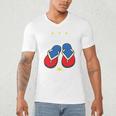 Discipline Arsenal Pinoy Nostalgia Filipino Tsinelas Premium Tri-Blend Men's V-Neck T-Shirt
