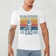 Dog Golden Dad Vintage Golden Retriever Dad Small Men's V-Neck T-Shirt