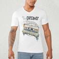 Dreams Of Music Mixtapes Retro Cassette Lifestyle Nostalgia Premium Tri-Blend Men's V-Neck T-Shirt
