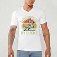 Easily Distracted Duck Hunting Dad Hunter Son Daughter Men's V-Neck T-Shirt