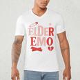Elder Emo Retro Punk Typography Nostalgia Premium Tri-Blend Men's V-Neck T-Shirt Elder Emo Retro Punk Typography Nostalgia Premium Tri-Blend Men's V-Neck T-Shirt