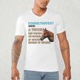 Equinetrovert Definition Equine Horse Riding Introvert Men's V-Neck T-Shirt