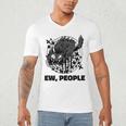 Ew People Introvert Cat Lover Crazy Cats Lady Men's V-Neck T-Shirt