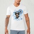 Frutiger Aero Cat Meme Headphone Kitty Cat Lover Men's V-Neck T-Shirt