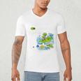Frutiger Aero Y2K Fashion Trends Statement Piece Tech Orbite Premium Tri-Blend Men's V-Neck T-Shirt