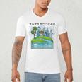 Future City Wind Power Frutiger Aero Y2K Style Ocean Men's V-Neck T-Shirt Future City Wind Power Frutiger Aero Y2K Style Ocean Men's V-Neck T-Shirt