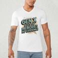 Gen X Lots Of Memories No Evidence Nostalgia Throwback Quote Premium Tri-Blend Men's V-Neck T-Shirt