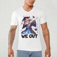 We Out Graduate Dabbing Anime Girl Grad Graduation Men's V-Neck T-Shirt
