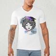 Graduation Masters Degree Woman Queen Graduate 2025 Men's V-Neck T-Shirt