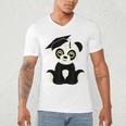 Graduation Panda Bear 2017 Graduate Graduation T-Sh Men's V-Neck T-Shirt